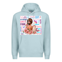 Blue Mist positive affirmations girl Premium Hoodie - MaliasSmallBusiness