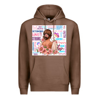 Chestnut positive affirmations girl Premium Hoodie - MaliasSmallBusiness