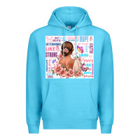 Ocean Blue positive affirmations girl Premium Hoodie - MaliasSmallBusiness
