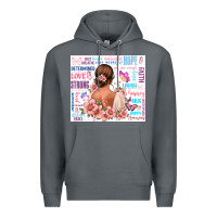 Rock positive affirmations girl Premium Hoodie - MaliasSmallBusiness