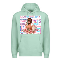 Seafoam positive affirmations girl Premium Hoodie - MaliasSmallBusiness