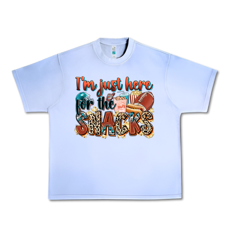 I'm Just Here For The Snacks American Football Urban Heavy Tee by Zillion Design Studio | Teevron