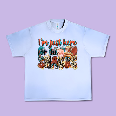 I'm Just Here For The Snacks American Football Urban Heavy Tee Designed By Zillion Design Studio