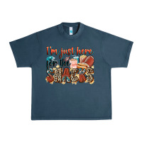 Midnight Navy i'm just here for the snacks american football Urban Heavy Tee - Zillion Design Studio