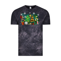 Cloud Black christmas trees with volleyball Vintage Tee - Zillion Design Studio