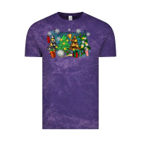 Cloud Purple christmas trees with volleyball Vintage Tee - Zillion Design Studio