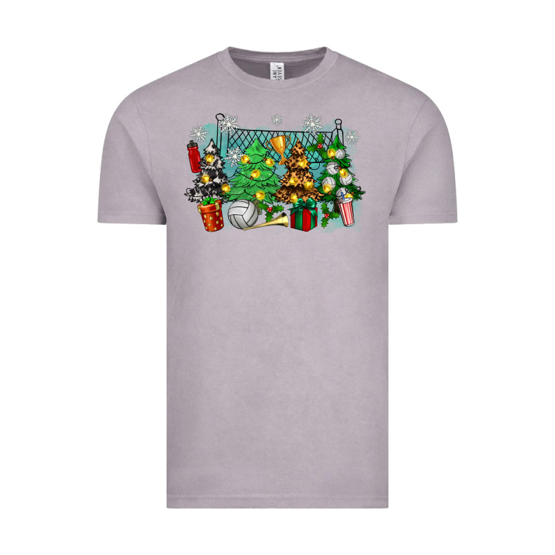 Christmas Trees With Volleyball Vintage Tee by Zillion Design Studio | Teevron