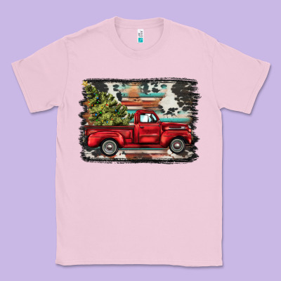 Christmas Truck Classic Tee Designed By Barkaloodesign