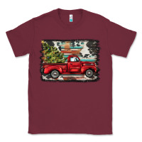 Burgundy christmas truck Classic Tee - BarkalooDesign