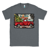 Charcoal Heather christmas truck Classic Tee - BarkalooDesign