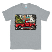 Heather Grey christmas truck Classic Tee - BarkalooDesign