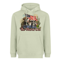 Matcha chill the fourth out cows 4th july america Heavyweight Hoodie - NancyCooperArtShop