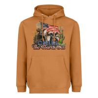 Meerkat chill the fourth out cows 4th july america Heavyweight Hoodie - NancyCooperArtShop