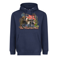 Navy chill the fourth out cows 4th july america Heavyweight Hoodie - NancyCooperArtShop