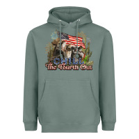 Sage chill the fourth out cows 4th july america Heavyweight Hoodie - NancyCooperArtShop