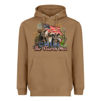 Toasted Coconut chill the fourth out cows 4th july america Heavyweight Hoodie - NancyCooperArtShop