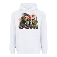 White chill the fourth out cows 4th july america Heavyweight Hoodie - NancyCooperArtShop