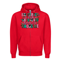 Red floral i am street so look both ways before you cr Zipper Hoodie - AdoDesignShop