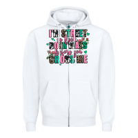 White floral i am street so look both ways before you cr Zipper Hoodie - AdoDesignShop
