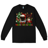 Black merry christmas buffalo afro gnomies Long Sleeve Tee - FaDigitalArtStudio