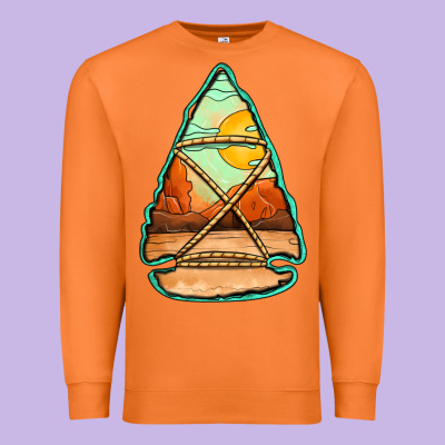 Western Desert Arrowhead Premium Sweatshirt Designed By Jasminsmagicworld