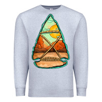 Heather Grey western desert arrowhead Premium Sweatshirt - Jasminsmagicworld
