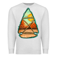 Oatmeal Heather western desert arrowhead Premium Sweatshirt - Jasminsmagicworld