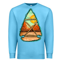 Ocean Blue western desert arrowhead Premium Sweatshirt - Jasminsmagicworld