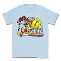 Dusty Blue three up down softball Classic Tee - RacoonDesign