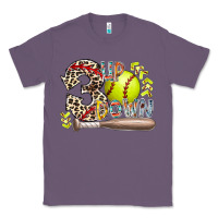 Lavender three up down softball Classic Tee - RacoonDesign