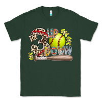 Sports Green three up down softball Classic Tee - RacoonDesign
