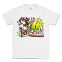 White three up down softball Classic Tee - RacoonDesign