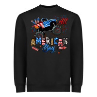 Black fourth of july monster truck all american boy Heavyweight Sweatshirt - RanaPortraitStore