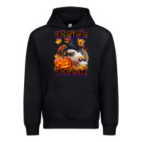 Black Halloween Hedgehog Trick Or Treat Urban Hoodie - LillyAllenDesigns