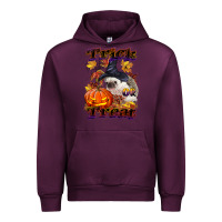 Mauve Wine Halloween Hedgehog Trick Or Treat Urban Hoodie - LillyAllenDesigns