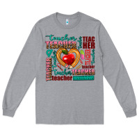 Heather Grey teacher Long Sleeve Tee - AdoDesignShop