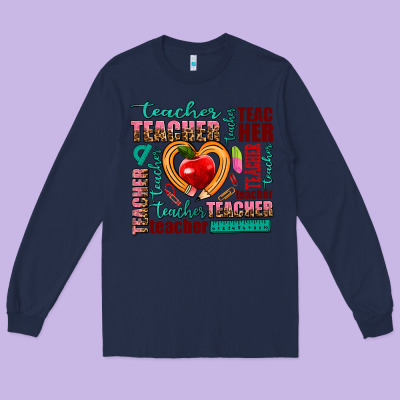 Teacher Long Sleeve Tee Designed By Adodesignshop