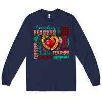 Navy teacher Long Sleeve Tee - AdoDesignShop