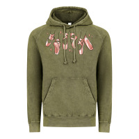 Vintage Olive ballerina ballet shoes Vintage Hoodie - MaliasSmallBusiness