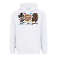White faith love freedom usa Heavyweight Hoodie - NancyCooperArtShop