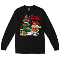 Black merry christmas gnomes Long Sleeve Tee - FaDigitalArtStudio