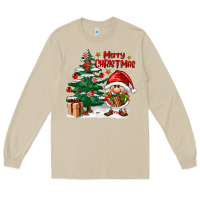 Mushroom merry christmas gnomes Long Sleeve Tee - FaDigitalArtStudio