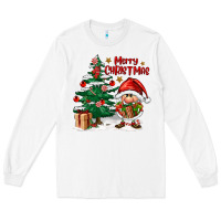 White merry christmas gnomes Long Sleeve Tee - FaDigitalArtStudio