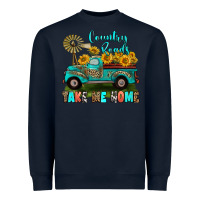Navy country roads take me home Heavyweight Sweatshirt - RanaPortraitStore