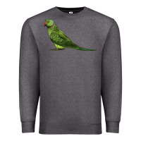 Charcoal Heather Ring Necked Parakeet Premium Sweatshirt - LillyAllenDesigns