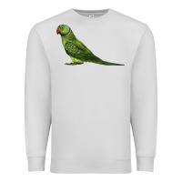 Dove Grey Ring Necked Parakeet Premium Sweatshirt - LillyAllenDesigns