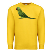 Lemon Ring Necked Parakeet Premium Sweatshirt - LillyAllenDesigns