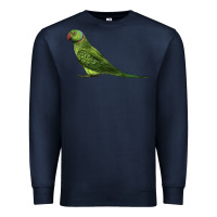 Navy Ring Necked Parakeet Premium Sweatshirt - LillyAllenDesigns