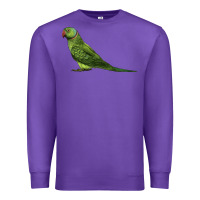 Purple Ring Necked Parakeet Premium Sweatshirt - LillyAllenDesigns