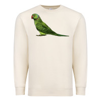 Sandshell Ring Necked Parakeet Premium Sweatshirt - LillyAllenDesigns